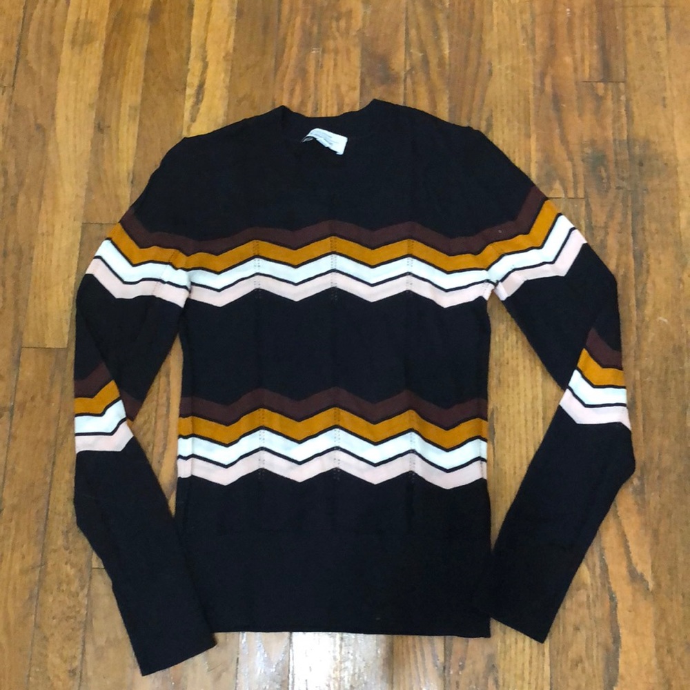 70’s inspired chevron top
